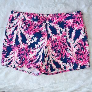 NWT ~ LILLY PULITZER HAZELLE STRETCH SHORT ~ NAUTI NAVY BEYOND THE SEA 🌊